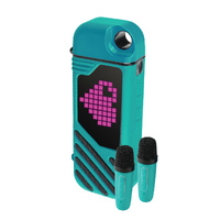 Laser LED Karaoke with 2 Mics Aquatic Awe