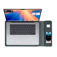 Laser Wireless Charging Laptop Sleeve Up to 16 Inch Black