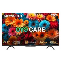 SKYWORTH 75Q6600H 75 inch QLED Black 4K Google TV 120Hz HDR10 Dolby Vision Atmos