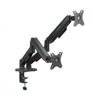 mbeat Activiva Ergolife Dual-Screen Gas Spring Monitor Arm Matte Black