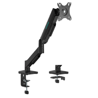 mbeat Activiva Ergolife Single-Screen Gas Spring Monitor Arm Matte Black