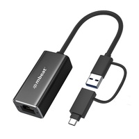 mbeat MB-CU3-LAN 2-in-1 USB 3.1 Gigabit LAN Adapter with USB-C Converter