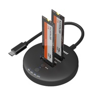 mbeat H3 USB 3.2 Gen2x2 20Gbps Dual M.2 NVMe SSD Dock with Clone Duplicator BLK