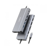 mbeat Elite X14 Triple 4K Display Multi-Port USB-C Hub USB-C 3.2 Gen 2 × 1, Supports USB-C DisplayPort 1.4 (DP-Alt Mode)  HDMI 2.0 Version × 2, Max.