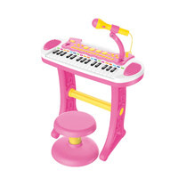 Children's Electronic Keyboard with Stand (Pink) Musical Instrument Toy