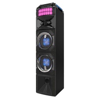 Lenoxx BT9350 LED Stage Lights Portable Wireless Streaming Speaker with 80W RMS