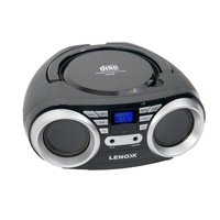 Lenoxx CD813B Basic Portable CD Player 4W Speaker with FM Radio & AUX In - Black
