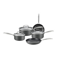 Healthy Choice KS080 8-Piece Cookware Set with Non-stick Coating and Glass Lids