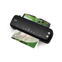 Lenoxx Hot Lightweight Laminator A4 Memories  Safer for Longer Black