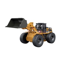 Lenoxx RC1520 Remote Control Model Bulldozer Truck Driving Cab and Scoop-Yellow 