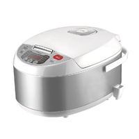 Lenoxx 5L Rice Cooker Non Stick Aluminium Inner Pot 4 LED Digital Display 900W