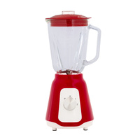 Healthy Choice TB100R 500W Glass Blender with Two Adjustable Speeds 1.5L - Red