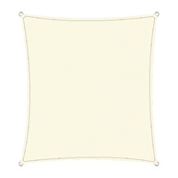 Wallaroo Waterproof Outdoor Shade Sail Canopy Sun Cloth  Square 4x4M