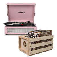 Crosley Voyager Amethyst - Bluetooth Portable Turntable  & Record Storage Crate