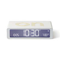 Lexon Flip Classic Reversible Alarm Clock - White