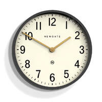 Newgate Mr Edwards Clock Matte Blizzard Grey