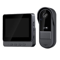 Smart Wireless Video Doorbell with 4.3" Screen HD 8MP Camera Night VisionTwo-Way Audio IP65