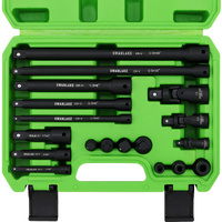 SWANLAKE 18Pcs Drive Tool Accessory Set Extension Bars Impact Universal Joint