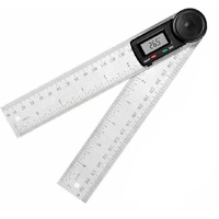 200mm Digital Angle Finder Ruler Protractor Measure Meter Stainless Steel 0-360