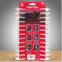 Light Clips for Fairy/Icicle Lights – 26 Pack