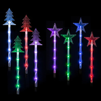LED Lightshow Star Path Lights 4 pieces Remote Controlled - Trees