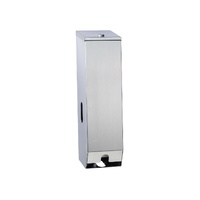 Double Toilet Roll Dispenser - Silver