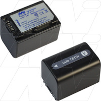 Video Camcorder Battery replaces Sony NP-FV70