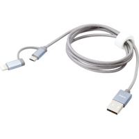 2 IN 1 LIGHTNING CABLE 1M