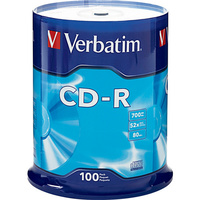 100PK Verbatim CD-R Spindle 