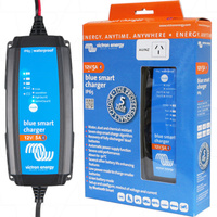 Victron VECIP65-12/5 Blue Smart IP65 SLA/LiFePO4 Charger 12V 5A Clip&M8 Eyelets