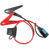 Victron Energy VECIP65-CLAMP Lead to Alligator Clips with 30A Auto Blade Fuse 