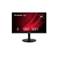 ViewSonic 24' Full HD Ergonomic Docking Monitor with USB-C 65w,USB 3.2 Hub,100hz,HDMI,DP,Ergonomics Height Adjust,Swivel,Pivot Advanced Wty,3YARW