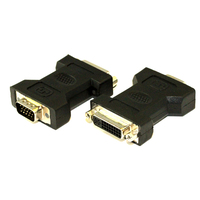 Alogic Premium VGA (M) to DVI (F) Adapter - Male to Female - Retail Blister Packaging
