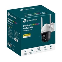 TP-Link VIGI 4MP C540-4G(4mm) Outdoor Full-Color 4G Pan Tilt Network Camera, 4mm Lens, 4G Mobile Networking, Automatic Tracking, 360° Monitoring: