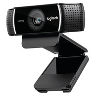 Logitech C922 Pro Stream Full HD Webcam 30fps at 1080p Autofocus Light Correction 2 Stereo Microphones 