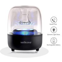 Volkano Portable Wireless Bluetooth Speaker LED Light TWS Radio DSP Technology