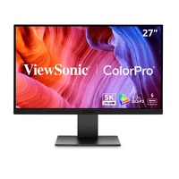 ViewSonic VP2788-5K - 27' ColorPro 5K 218PPI Mac / PC Monitor, 100W Thunderbolt 4, USB C, 99% DCI-P3 Colour Gamut, Colour Accuracy (Delta E<2), 3YARW