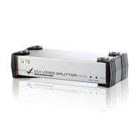 Aten Video Splitter 4 Port DVI Video Splitter w/ Audio, 1920x1200@60Hz, Cascadable to 3 Levels (Up to 64 Outputs)
