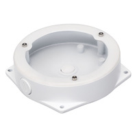 Round Junction Box for Dome & Bullet Cameras Pole Mounts 155mm x 155mm x 39mm
