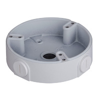 Round Junction Box for Dome & Bullet Cameras Corner Pole Mounts 122mmx122mmx34mm