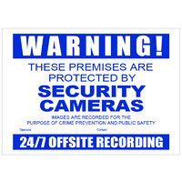 Watchguard A3 Sized 420 x 297mm weatherproof UV Resistant CCTV warning sign
