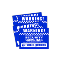 Watchguard Adhesive Small size 100 x 130mm CCTV Warning stickers 4 pack 