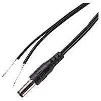 36" Cable with 12VDC Power Plug on Single End