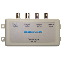 Rhino Quad Passive Video Balun - RJ45 Jack to 4 BNC Female Connectors