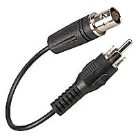 RCA Plug to BNC Jack 6" Adaptor Cable