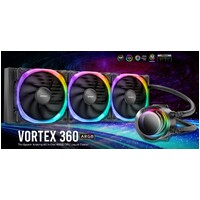 Antec VORTEX 360mm ARGB AIO Liquid CPU Cooler  ARGB Controller, EPDM High-Density Tubing, LGA 115x, 1200, 1700, 20xx, AM3, AM4 AM5, TR4 3 Yrs Warranty