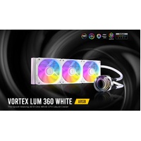 Antec Vortex Lum 360 White ARGB The Epoch-Making All in One ARGB CPU Liquid Cooler