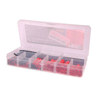 106pc Red/Black Adhesive Heat Shrink Tubing Cases