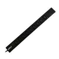 LDR 9‑Port 10A IEC C13 Power Distribution Unit(PDU),AU Approved,1U Vertical Mount,Aluminum Material With Power Indicator,2m Power Cord with C14 Plug