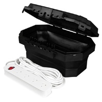 Masterplug IP54 Weatherproof Cable Box with 4 Socket Extension Lead 6m